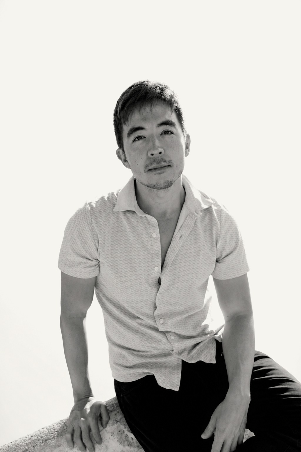 Nick Scheifler, black-and-white portrait